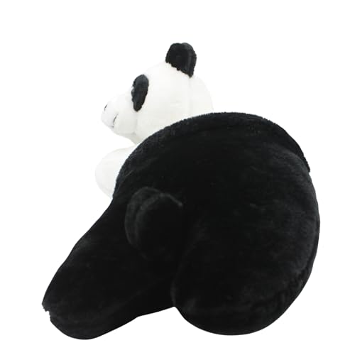 Image of Tickles Panda Soft Stuffed Plush Animal Bolster Pillow Cushion for Kids Boys & Girls Birthday Gift (Size: 40 cm Color: Black & White)