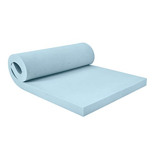 Sealy TrueForm 3" Memory Foam Mattress Topper, Twin Blue - Thumbnail 3