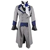 Suhero 3 Ciel Phantomhive Cosplay Party Light grey Costume Circus troupe performance costume (Female XL)