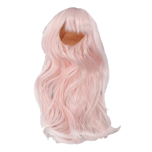 Perruque rose clair pour poupée en coton 35-39cm SEAFRONT