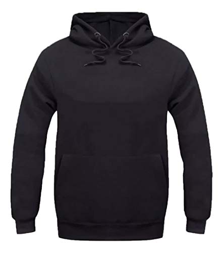 Moletom Masculino Canguru Super Macio Blusa Cor:Preto;Tamanho:G
