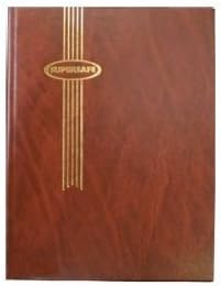 Stamp Album Stockbook by Supersafe 9" x 12" B 4/8 Brown Stamp Album
