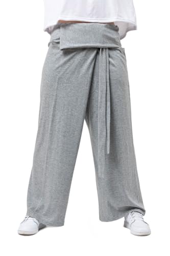 Pantalon Thai Fisherman ample unisexe pour éliminer les pressions de la taille