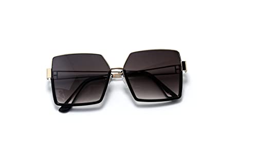 Óculos De Sol Feminino Vintage Olho De Gato Celebridades Proteção Uv-400 A-2083 (Preto)