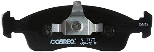 Pastilha Freio Dianteiro Cobreq N1770, Compatível com Citroen C3, Fiat Grand Siena, Peugeot 208 anos