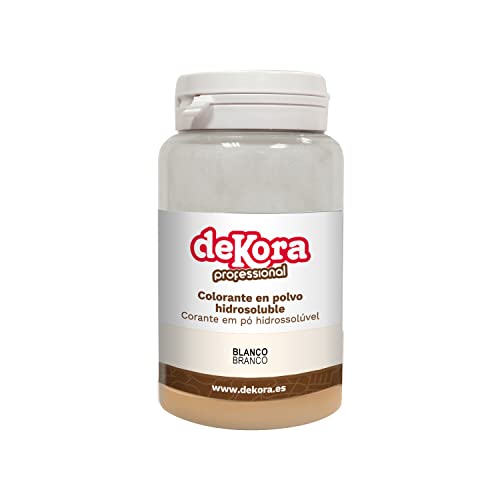 dekora - Colorante Alimentario en Polvo Liposoluble para Repostería Color Rubí - 25 gr, Blanco