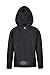 Mountain Warehouse Kids Waterproof Pakka Jacket - Packable Rain Coat Black Teen 13-14 Yrs (154-162 cm)