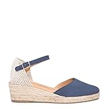 espadrilles compensées jean DAIM ET JUTE NATUREL CERTIFIÉS - SAVOIR-FAIRE PREMIUM ET POINTURE STANDARD: Matière extérieure en daim et jute naturel tressé avec doublure intérieure en cuir respirant pour une respirabilité maximale. Ces espadrilles chaussent normalement — nous recommandons de commander votre pointure habituelle
