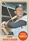 1968 Topps Regular (Baseball) card#383 Steve Whitaker of the New York Yankees Grade Near Mint