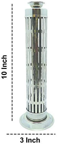 Miniatura 6 de Soporte de agarbatti de acero inoxidable con soporte de aro para incienso en la parte superior para oración, decoración del hogar, soporte de