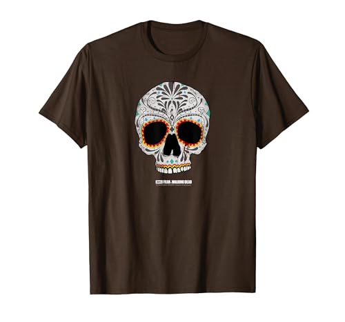 Bild: Fear The Walking Dead Day of The Dead Skull T-Shirt, Herren, Braun, XL f�r 22,99 EUR bei amazon.de