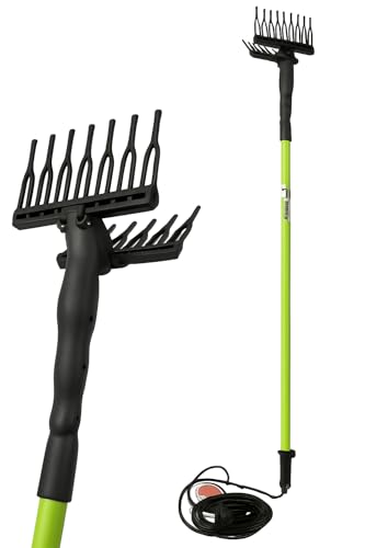 Helved® Abbacchiatore Elettrico Professionale per Olive 12V - Asta Telescopica 2.1-2.9m, Leggero 3.4kg, Certificato CE/EMC/ROHS (BASIC)