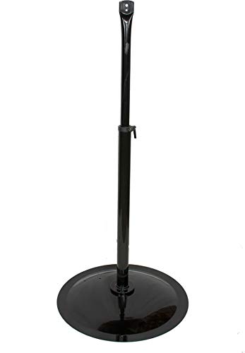 Schaefer PED36R-B Heavy-duty Adjustable Pedestal Mount for up to 36" Floor Fans, Round, Black