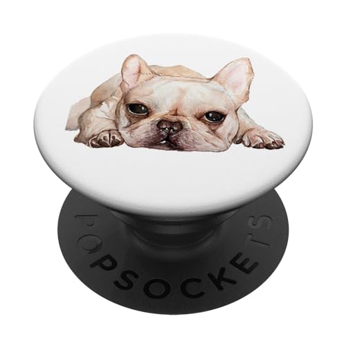 Love French Bulldog Gift for Frenchie mom Dog Birthday PopSockets Adhesive PopGrip
