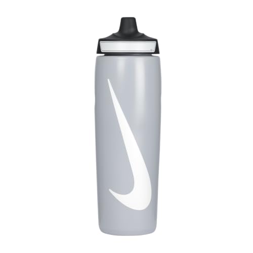 Image of NIKE REFUEL Bottle 24 OZ - Wolf Grey /Black /White, 709 ML