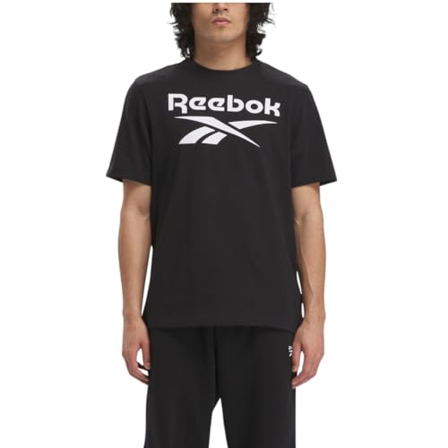 Reebok Camiseta de Manga Corta Hombre Identity SMAL 100070405 Negro S2030164 - EAN: 4066763437473
