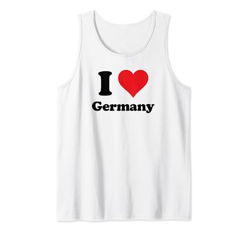 I Heart Germany Love Country Souvenir Themed Stuff Camiseta sin Mangas