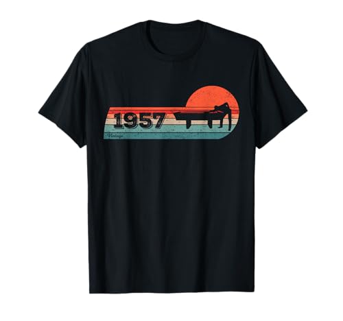 Snooker-Joueur Billard Anniversaire né en 1957 Game Billard T-Shirt