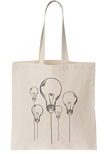 Dibujo mínimo de bolsas de lona de bombillas