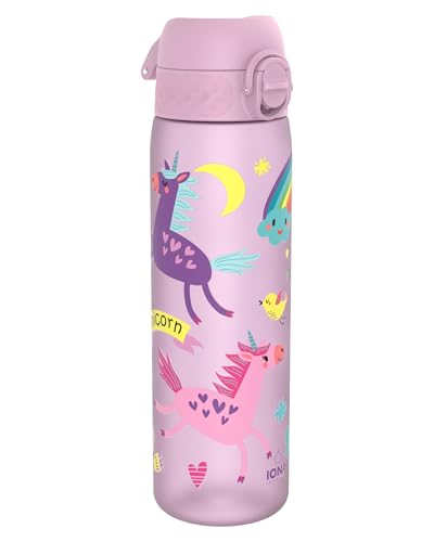 Ion8 Borraccia a Prova di Perdite, 500ml, Facile da Aprire, Serratura Sicura, Lavabile in Lavastoviglie, Senza BPA,...