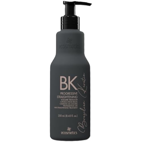ECOSMETICS 250ML Brazilian Keratin Treatment Organic Blowout Complex | Nanoplastia | Straightening & Smoothing System | Volume Reducer | Queratina Brasileña Keratina Para Alisar el Pelo