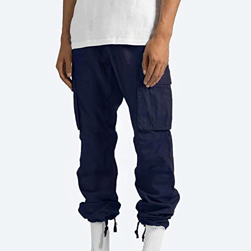 Men 2023 Cargo Pants Outdoor Hiking Casual Sweatpants Athletic Jogger Leg Petite Fitness Trousers With Multi Pockets #TOP4