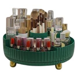 Seadra Rotating Storage Rack, Lazy Susan Organizer Rotating Spice Rack Turntable Cabinet Organizer Kitchen Storage Cosmetic Makeup Organizers Pantry Refrigerator Countertop Organization