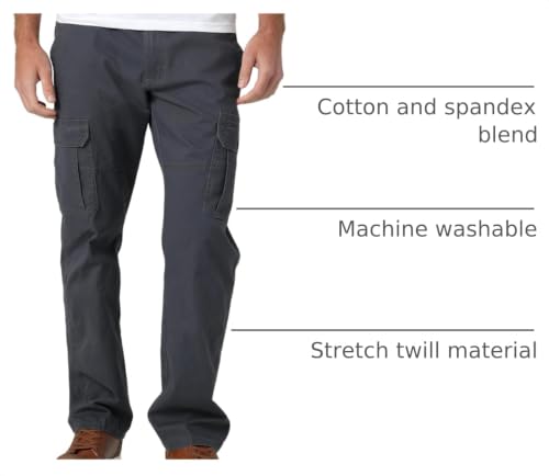 Image of Wrangler Authentics Men's Relaxed Fit Stretch Cargo Pant