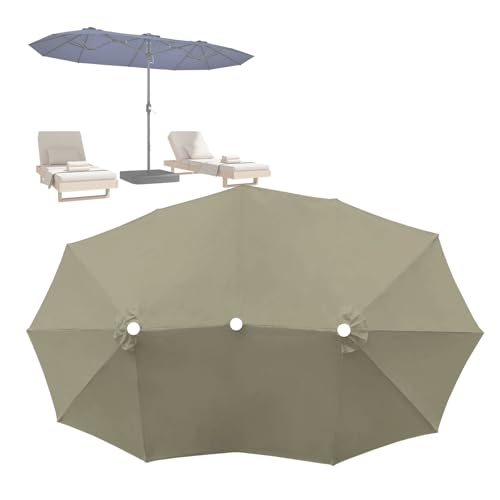 Toile de rechange parasol double de jardin résistant à l'eau UV