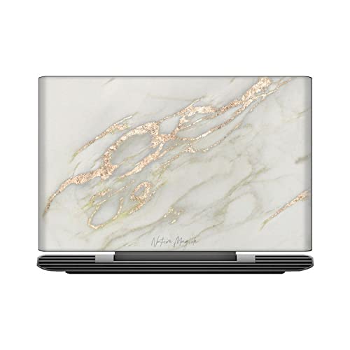 Vinyle Mi Notebook 14 (2020) premium au design métallisé or et marbre chic - 2