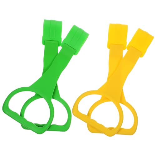 GARVALON 4個ベビーベッド用プルリング 繊細な色合い 滑らかで丸みのあるエッジ設計 ?児の立ち上がりや歩行練習をサポート 軽量で持ち運びやすい