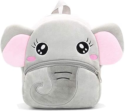 heriti collection Cute Kids Backpack Toddler Bag Plush Animal Cartoon Mini Travel Bag for Baby Girl Boy 1-6 Years (BABY- ELEPHANT)-picture-32