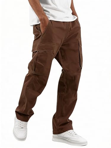 Image of Lymio Cargo for Men | Cotton Cargo Pant | Drawstring Waist Pant (Also Available in Plus Sizes) (01-04)