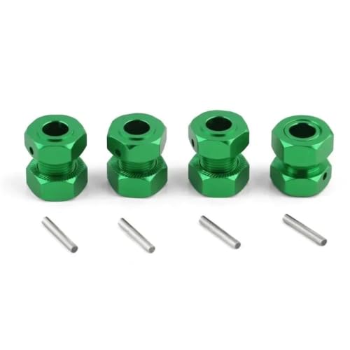 Hexagone de roue 17mm Arrma vert pour vos sessions de bashing intenses en voiture RC