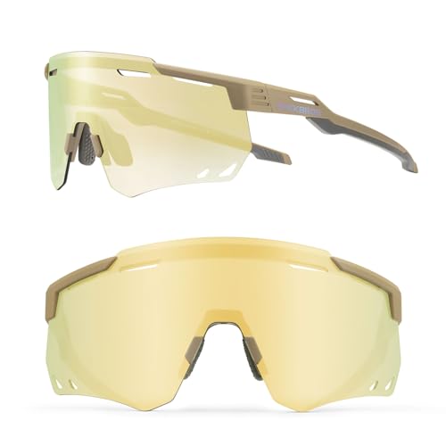 ROCKBROS Gafas Ciclismo Fotocromáticas TR90 Montura para Hombre Mujer, Gafas Bicicleta UV400 Protección Gafas de Sol Deportivas para MTB Running Escalada Deportes al Aire Libre