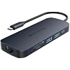 HyperDrive Next 8 Port USB C Hub for Mac, PC, and Chromebook with 4K60Hz HDMI, 2 USB-A, 10Gbps 140W Power Delivery, SD & microSD Card Reader, Ethernet Ports
