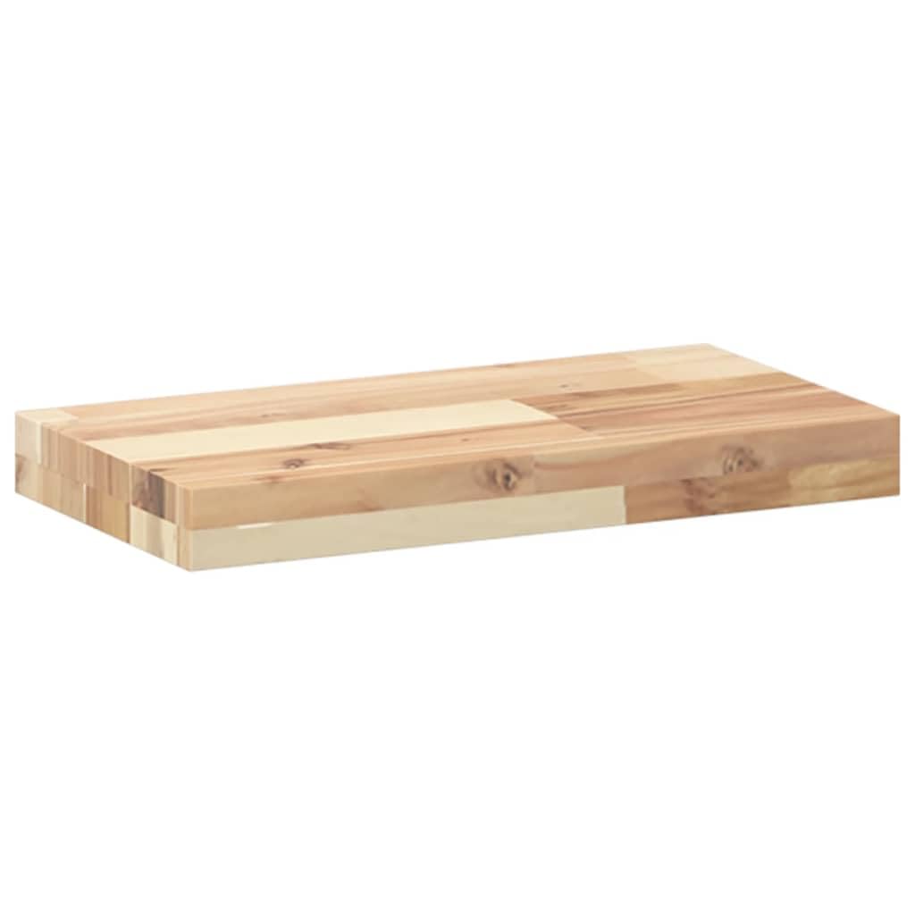 Gecheer Piano per Tavolo, Sostitutivo Rettangolare 60x20x4 cm in Legno Massello di Acacia Non Trattato, per Rinnovo Tavoli Casa e Ufficio
