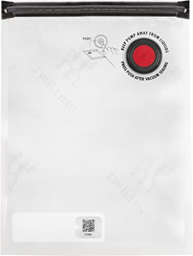 ZWILLING Fresh & Save Vakuum Starterset für Lebensmittel, Glas, 16-teilig, Pumpe, Dosen und Beutel, La-Mer