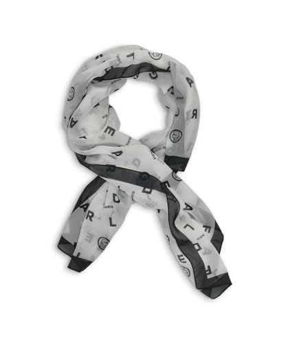 KARL LAGERFELD Womens Karl Alphabet Poly Chiffon Scarf