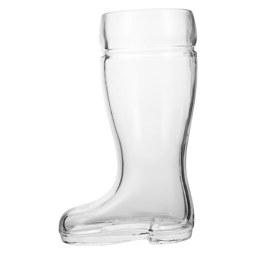 Cabilock Verre À Bière en Forme De Botte Unique 580 ML pour Cocktails Vin Whisky Vodka