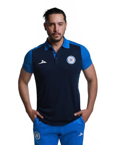 Pirma Cruz Azul 2025/2026 Team Polo - Blue/Black (US Alpha Small Regular Regular)