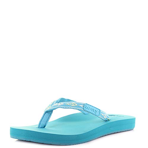 Buy Reef Women's Ginger SlipOn FlipFlop Sandals, Tropical Aqua (TRPCLAQA/TQA), 9 at Amazon.in