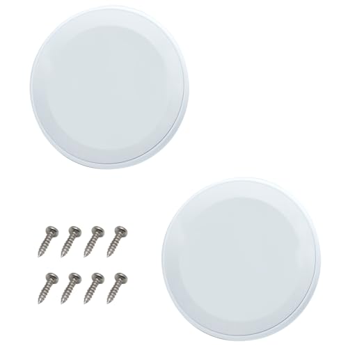 OZXNO 2pcs Round Ceiling Speaker Grill Covers for 8 Inch Speaker with Screws(White)
