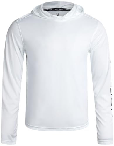 Spyder Mens Long Sleeve Sun Hoodie Shirt - UPF 50+ UV Protection Quick Dry Lightweight Fishing Swim Shirt Rash Guard for Men4