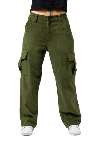 Pantalon cargo jogging velours Watson kaki pour en finir avec les vêtements serrés