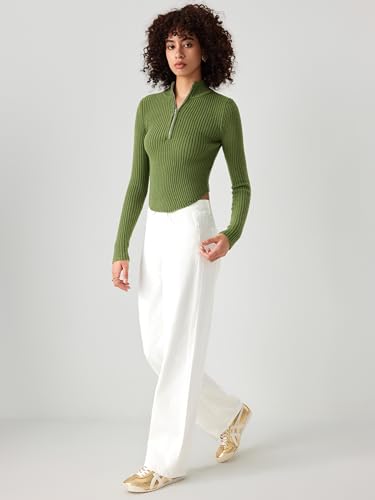 Image of CIDER Women's Rib Knit Long Sleeve Sweater