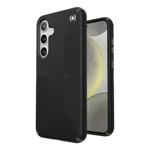 Speck Presidio 2 Grip Samsung Galaxy S24+ Case - Drop & Camera Protection, Soft-Touch Secure Grip, Wireless Charging Compatible, Shock Absorbant, Galaxy S24+ Case - Black