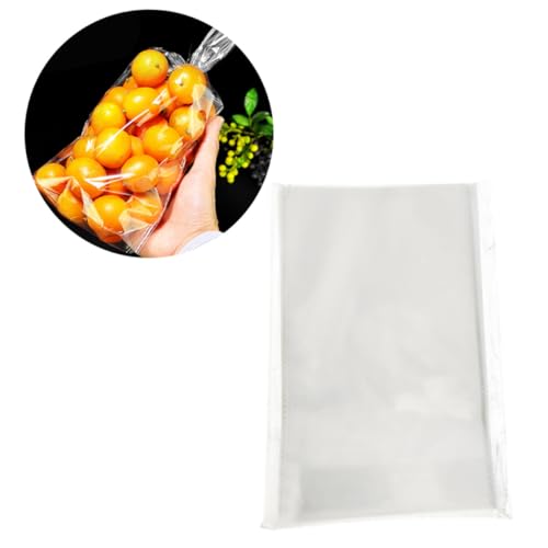 KAILIKETIY 50個 透明な食品 製の平口袋 厚手で無臭 ディー お菓子 包装に 結婚式 誕生日 卒業式 イ 用透明袋