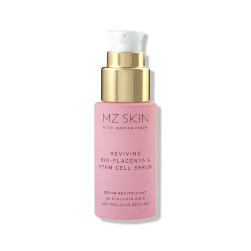 MZ SKIN Reviving Bio-Placenta & Stem Cell Serum | Anti-Aging & Wrinkle Smoothing Face Serum with Tri-Peptides & Hyaluronic Acid 50 mL / 1.7 oz