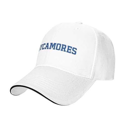 Indiana State Sycamores Original Casual Sandwich Baseball Cap Adjustable for Men for Women White